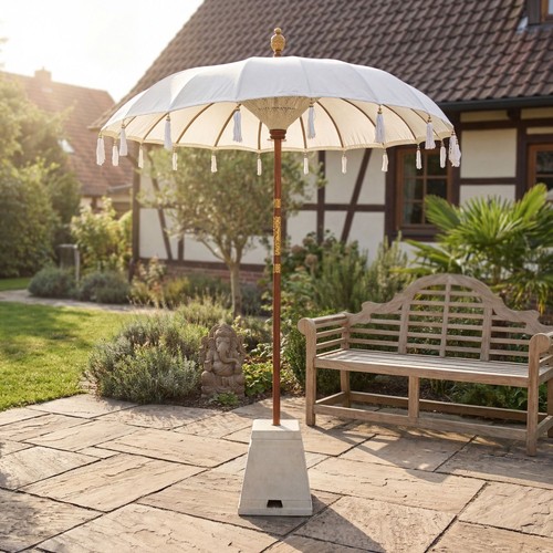 Sonnenschirm garten weiß - sonnenschirm,