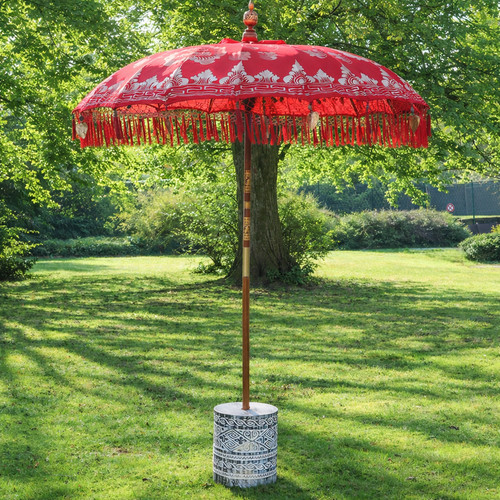 Sonnenschirm bali schirm rot - bali,